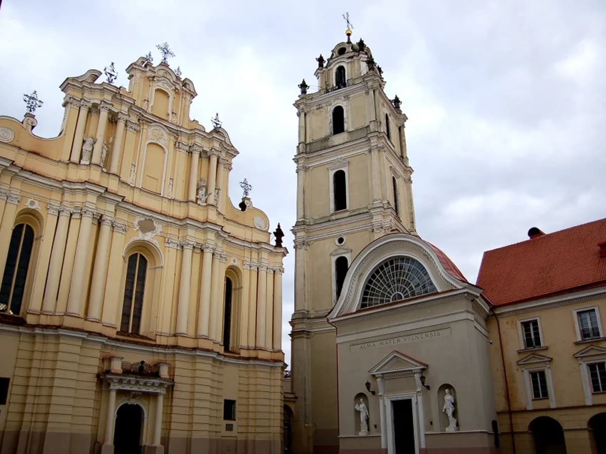 Grand Courtyard and Church of Saint John at Vilnius University