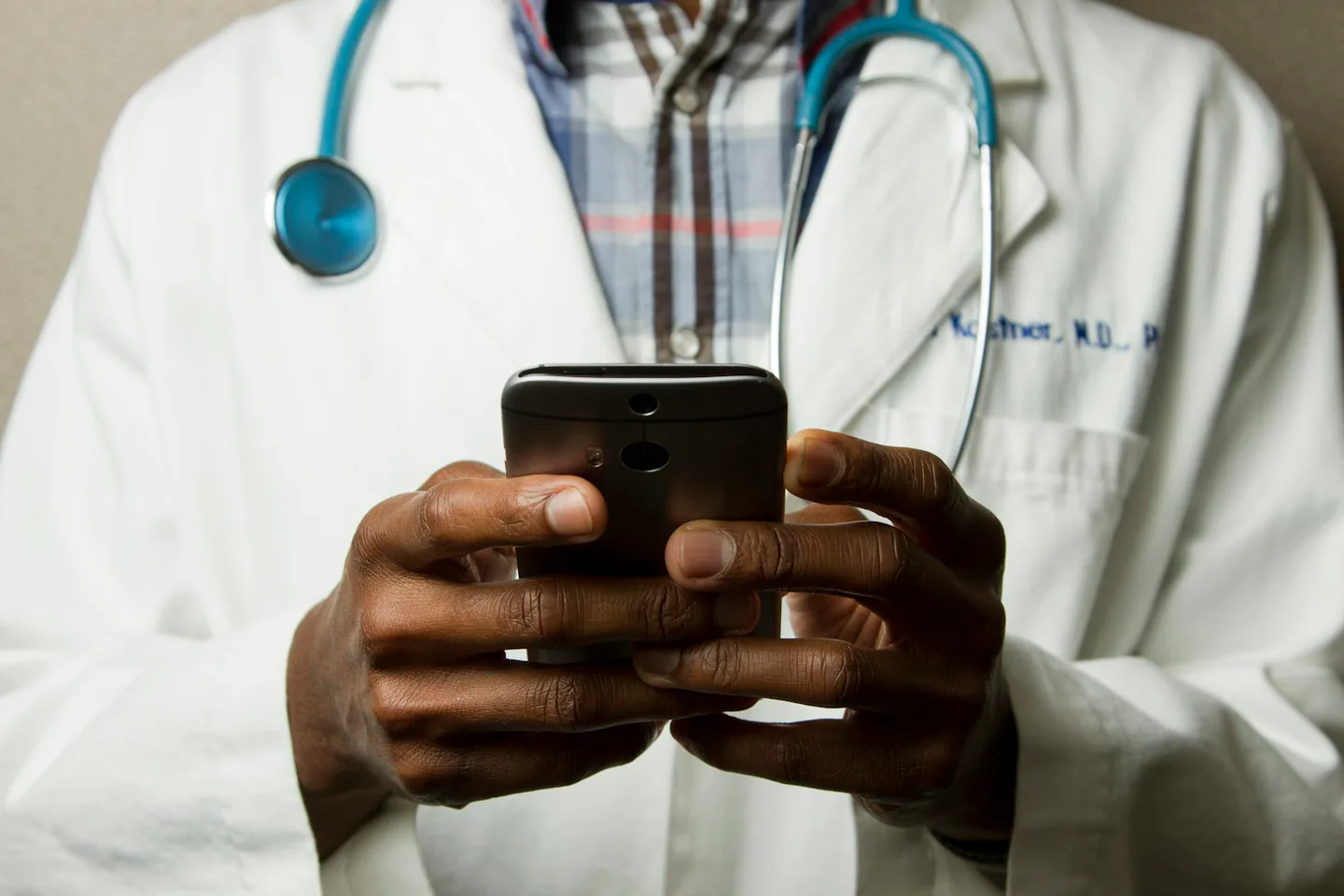 Healthcare professionals working together in a clinical environment