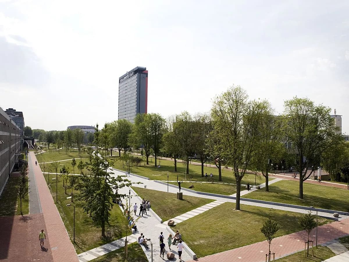 Mekel Park on the Delft University of Technology campus