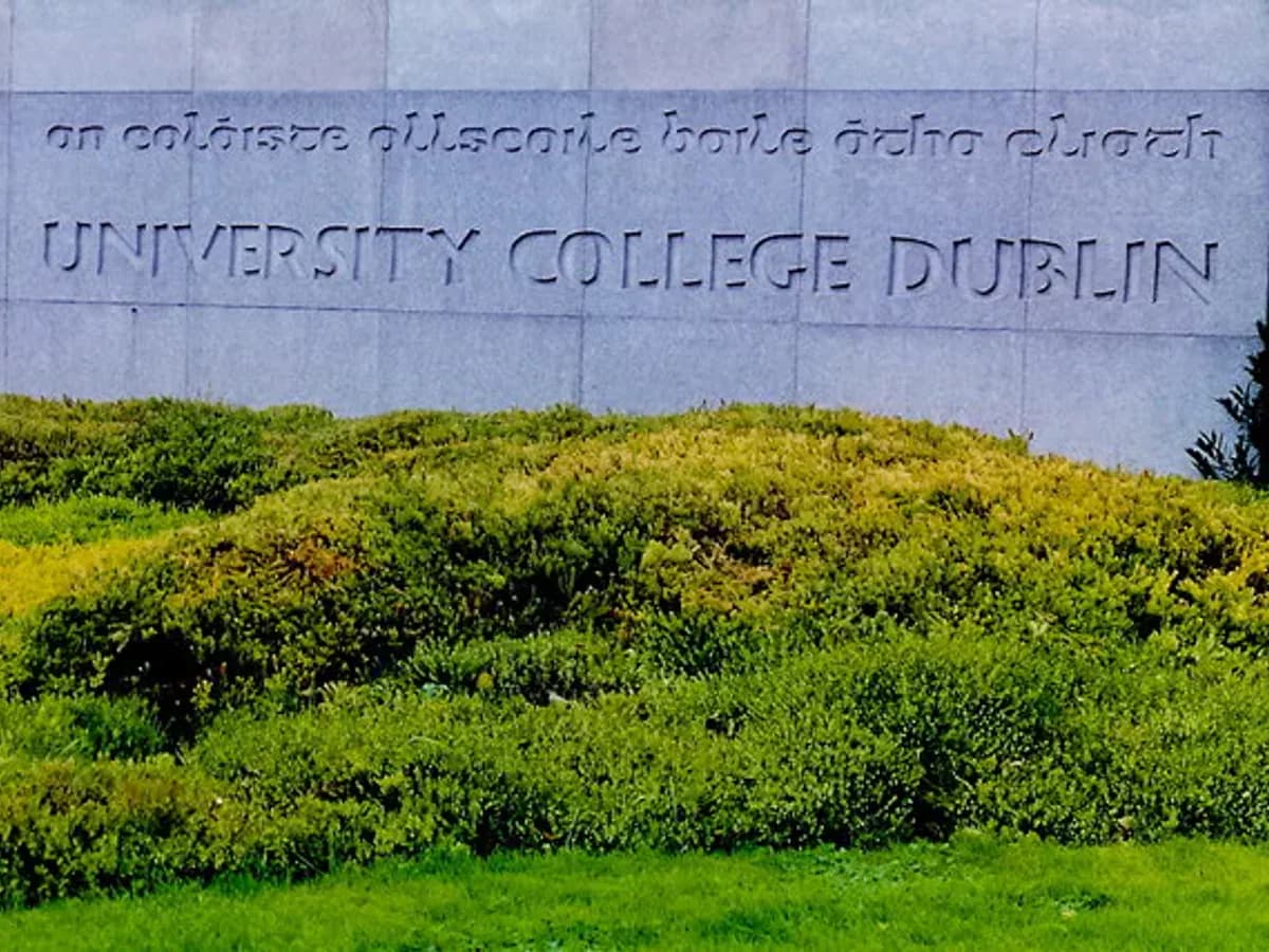 Modern campus buildings at University College Dublin