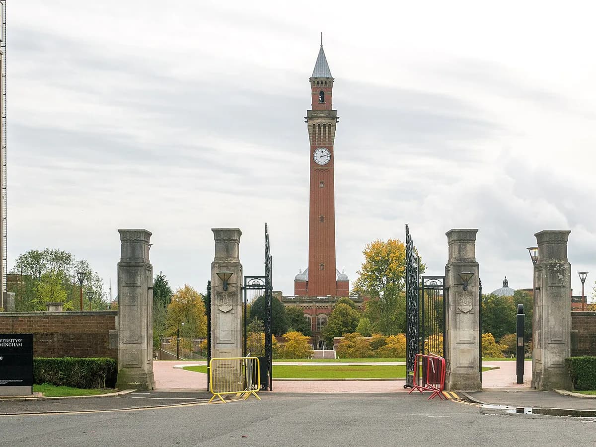 North Gate and Chamberlain Tower at the University of Birmingham